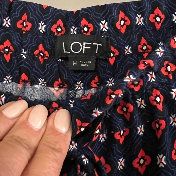 LOFT printed drawstring pants - Picture 4 of 6